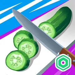 Скачать взломанную Super Slices Robux Roblominer (упер Слайсес Робукс Робломайнер)  [МОД Mega Pack] - стабильная версия apk на Андроид