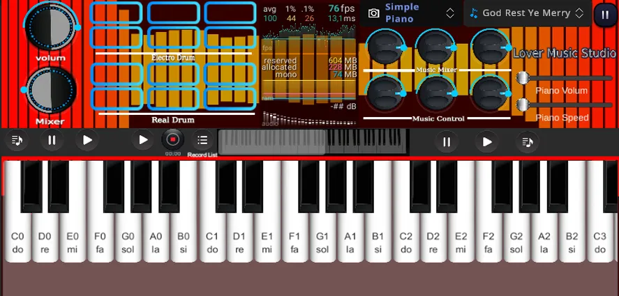 Org Piano:Real Piano Keyboard (Орг Пиано)  [МОД Много денег] Screenshot 4