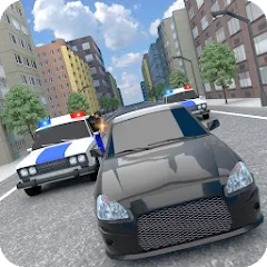 Взломанная Police Car Chase  [МОД Меню] - стабильная версия apk на Андроид