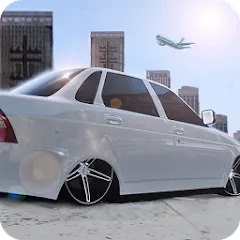 Скачать взломанную Russian Cars: Priorik  [МОД Mega Pack] - последняя версия apk на Андроид