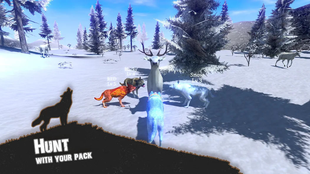 Wolf Simulator - Animal Games  [МОД Menu] Screenshot 1