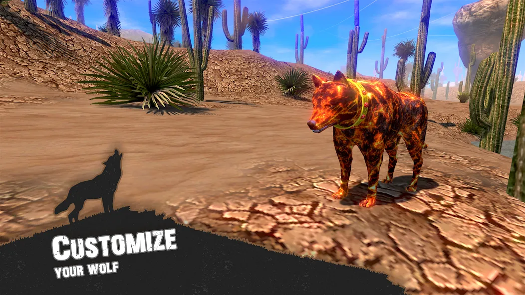 Wolf Simulator - Animal Games  [МОД Menu] Screenshot 2