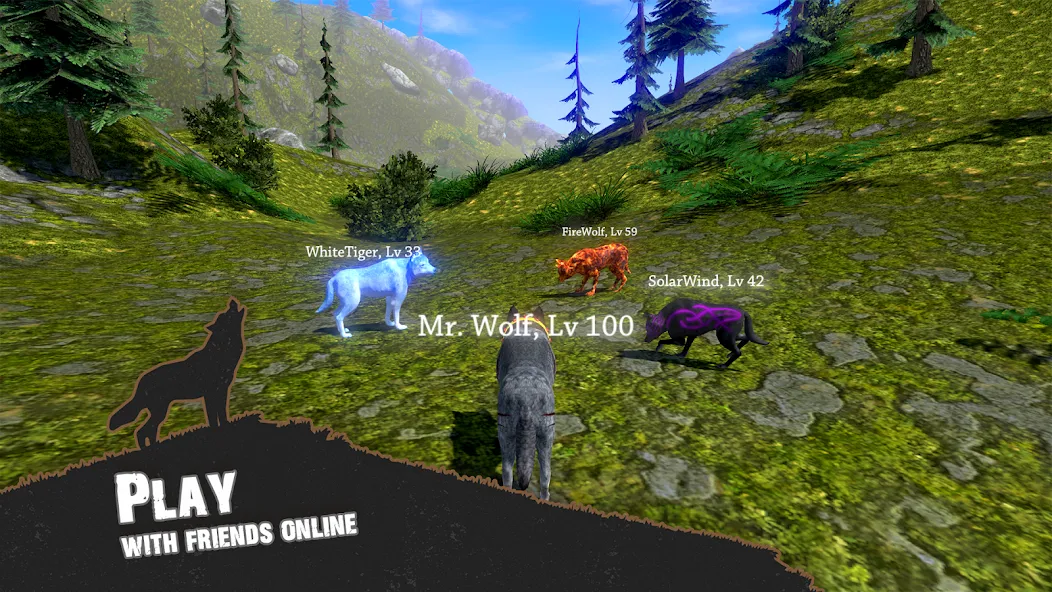 Wolf Simulator - Animal Games  [МОД Menu] Screenshot 3