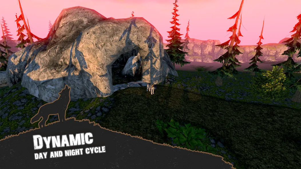 Wolf Simulator - Animal Games  [МОД Menu] Screenshot 4