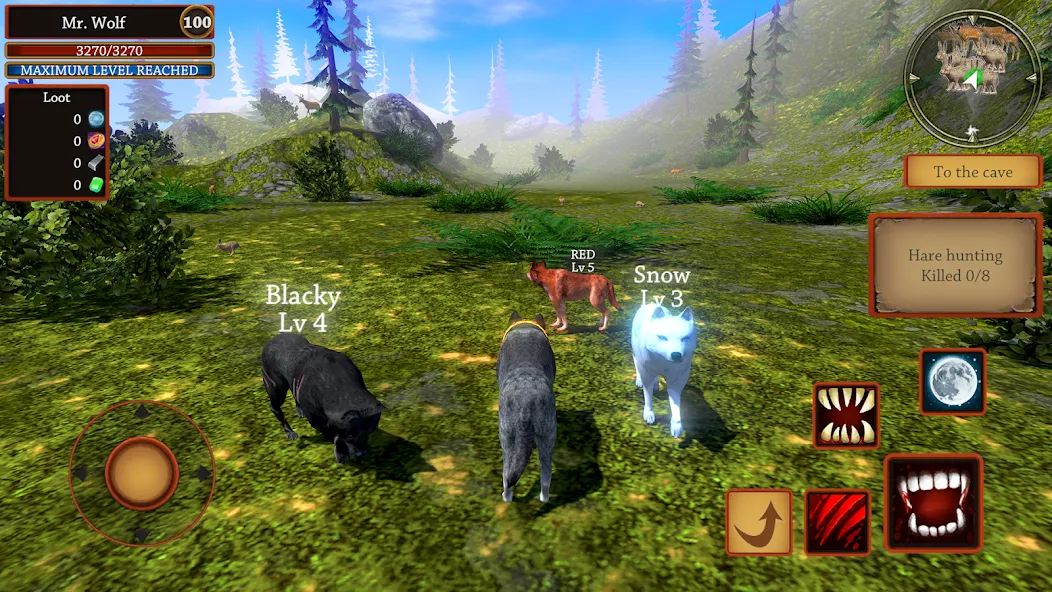 Wolf Simulator - Animal Games  [МОД Menu] Screenshot 5