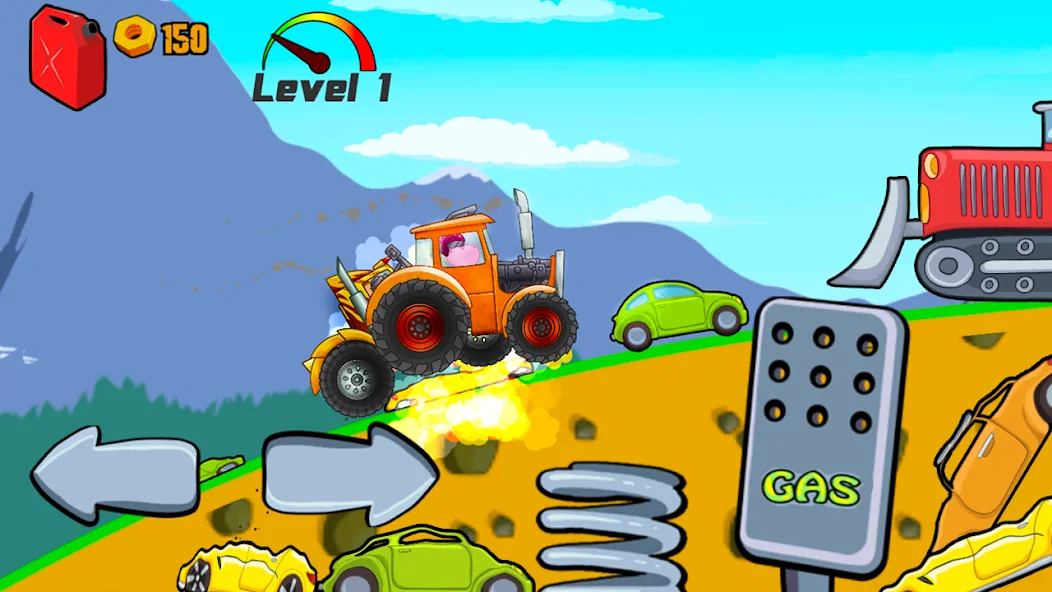 Kids Monster Truck Racing Game  [МОД Много монет] Screenshot 3