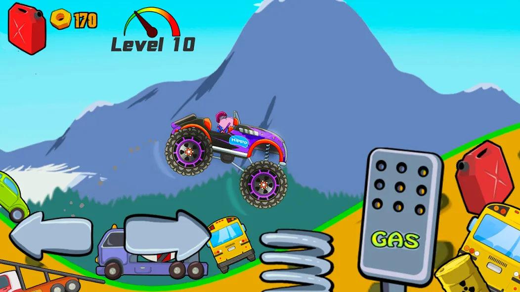 Kids Monster Truck Racing Game  [МОД Много монет] Screenshot 4