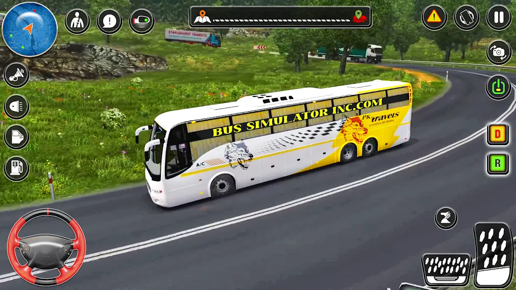 City Coach Bus City Bus Games  [МОД Бесконечные монеты] Screenshot 4