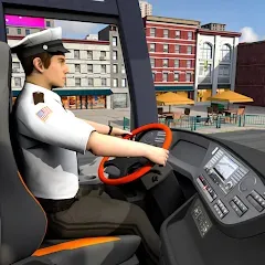 Взлом City Coach Bus City Bus Games  [МОД Бесконечные монеты] - полная версия apk на Андроид