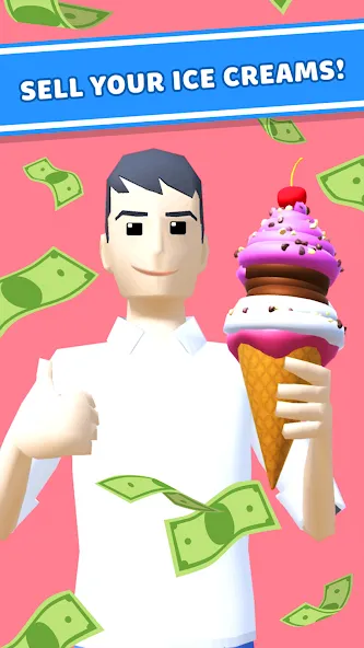 Ice Cream Inc. ASMR, DIY Games  [МОД Бесконечные монеты] Screenshot 2