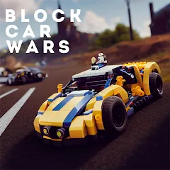 Скачать взломанную Block Car Wars Brick Car Crash (Блок Автомобильные Войны Кирпич Автомобильная Авария)  [МОД Бесконечные монеты] - последняя версия apk на Андроид