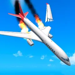 Взлом Plane Crash: Flight Simulator (Плейн Краш)  [МОД Все открыто] - стабильная версия apk на Андроид