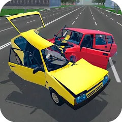 Взломанная Russian Car Crash Simulator (Рашн Кар Краш Симулятор)  [МОД Unlimited Money] - полная версия apk на Андроид