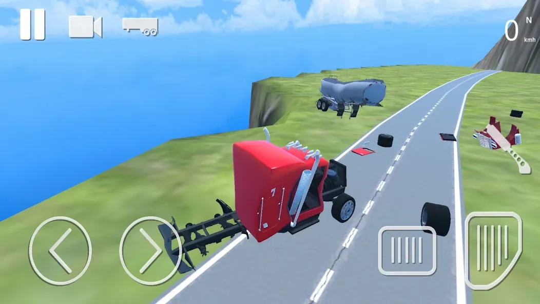 Truck Crash Simulator Accident (Симулятор ДТП с грузовиком)  [МОД Mega Pack] Screenshot 1