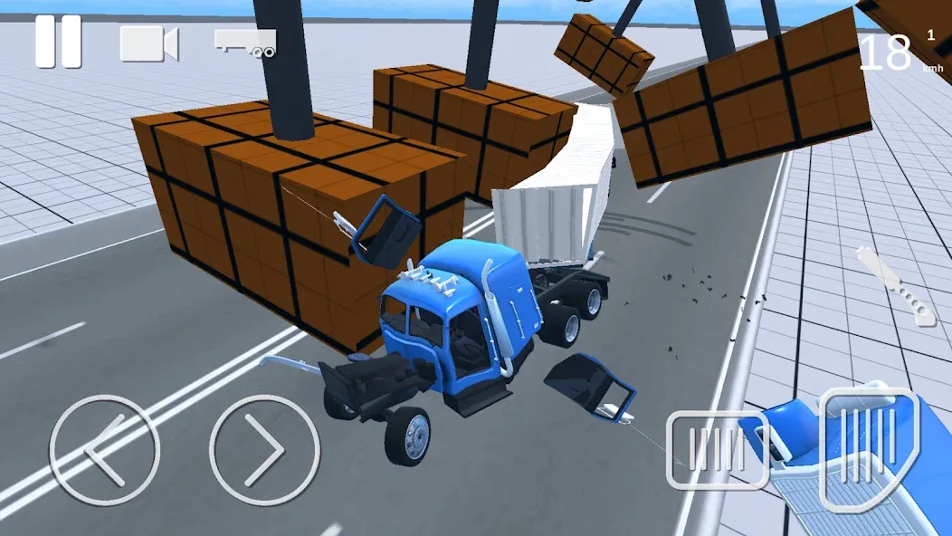 Truck Crash Simulator Accident (Симулятор ДТП с грузовиком)  [МОД Mega Pack] Screenshot 3