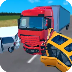 Взлом Truck Crash Simulator Accident (Симулятор ДТП с грузовиком)  [МОД Mega Pack] - полная версия apk на Андроид