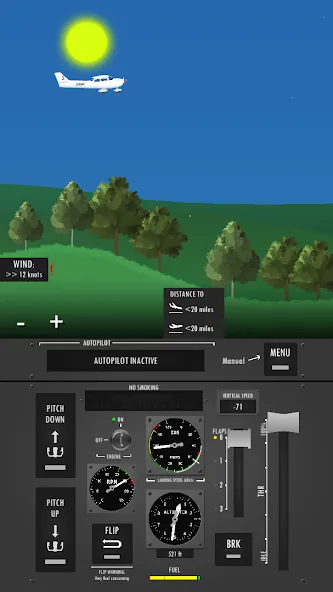 Flight Simulator 2d - sandbox  [МОД Menu] Screenshot 2