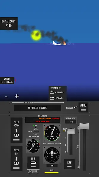 Flight Simulator 2d - sandbox  [МОД Menu] Screenshot 4