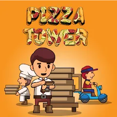 Скачать взломанную Pizza Tower: Idle Tycoon (Пицца Тауэр)  [МОД Много монет] - последняя версия apk на Андроид