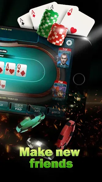 Live Poker Tables–Texas holdem  [МОД Бесконечные деньги] Screenshot 2