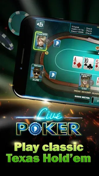 Live Poker Tables–Texas holdem  [МОД Бесконечные деньги] Screenshot 5