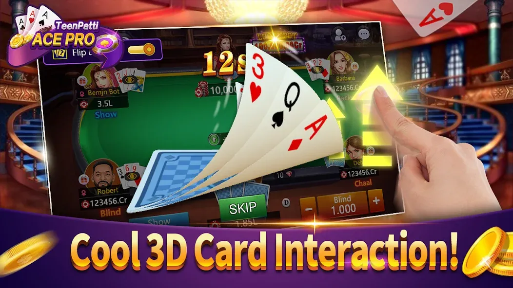 Teenpatti Ace Pro -poker,rummy (Тинпатти Эйс Про)  [МОД Unlimited Money] Screenshot 2