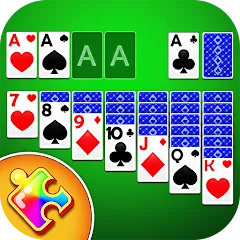 Взломанная Solitaire Puzzle : Card Jigsaw (Солитер головоломка)  [МОД Бесконечные монеты] - стабильная версия apk на Андроид