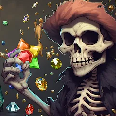 Взлом Jewels Ghost Ship: jewel games (Джуэлз Гост Шип)  [МОД Бесконечные монеты] - полная версия apk на Андроид