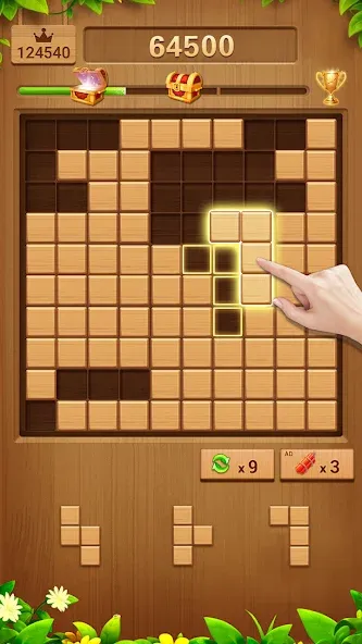 Wood Block Puzzle Addictive  [МОД Меню] Screenshot 4