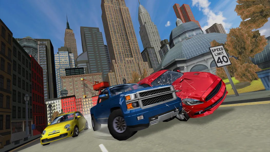 Car Driving Simulator: NY (Симулятор вождения автомобиля)  [МОД Много денег] Screenshot 1