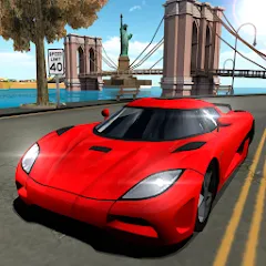 Скачать взлом Car Driving Simulator: NY (Симулятор вождения автомобиля)  [МОД Много денег] - стабильная версия apk на Андроид