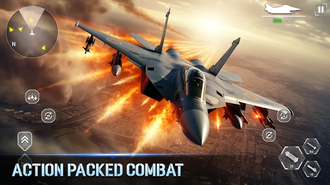 Aircraft Strike: Jet Fighter  [МОД Mega Pack] Screenshot 1