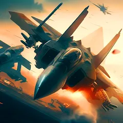 Взлом Aircraft Strike: Jet Fighter  [МОД Mega Pack] - стабильная версия apk на Андроид