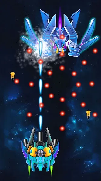 Galaxy Attack: Shooting Game (Гэлэкси Аттак)  [МОД Бесконечные деньги] Screenshot 5