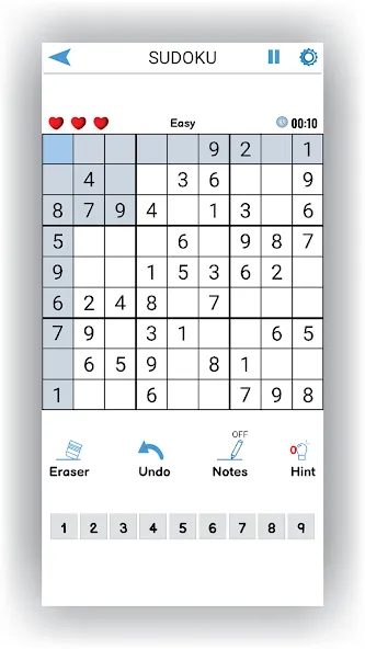 Sudoku Offline: Hard Puzzles (Судоку Оффлайн)  [МОД Unlimited Money] Screenshot 1