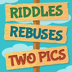 Взломанная Riddles, Rebuses and Two Pics  [МОД Много монет] - последняя версия apk на Андроид