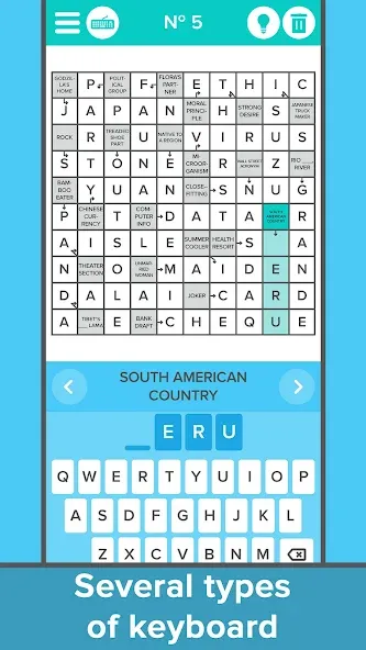 Crossword: Arrowword puzzles  [МОД Бесконечные монеты] Screenshot 2