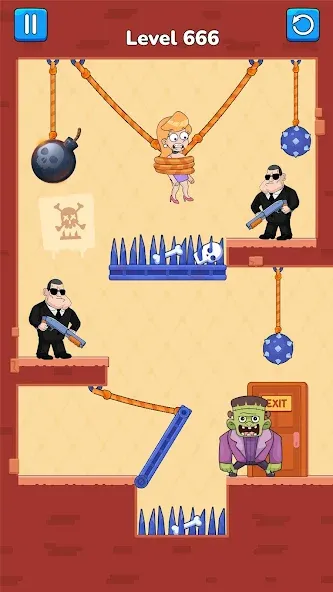 Cut Master: Fun Rope Cut Game (Кат зе Роуп)  [МОД Unlocked] Screenshot 5