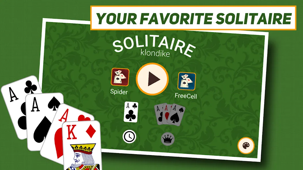 Klondike Solitaire: Classic  [МОД Много монет] Screenshot 1