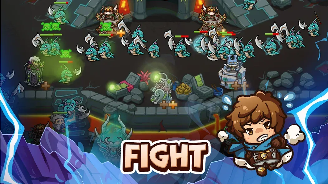 Crazy Defense Heroes - TD Game (Крейзи Дефенс Хероес)  [МОД Mega Pack] Screenshot 3