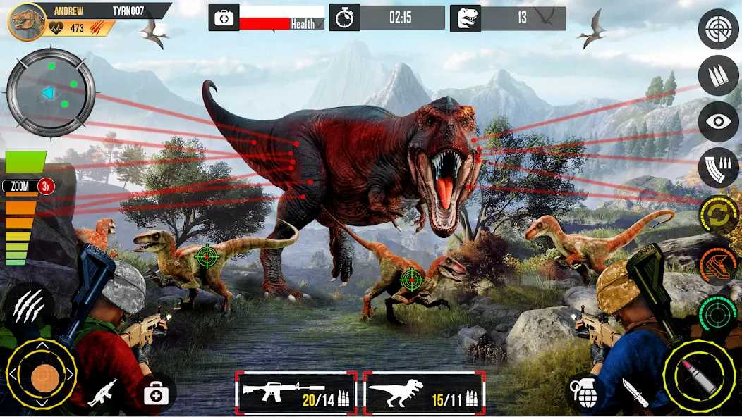 Real Dino Hunting Gun Games (Риал Дино Хантинг Ган Геймс)  [МОД Menu] Screenshot 3