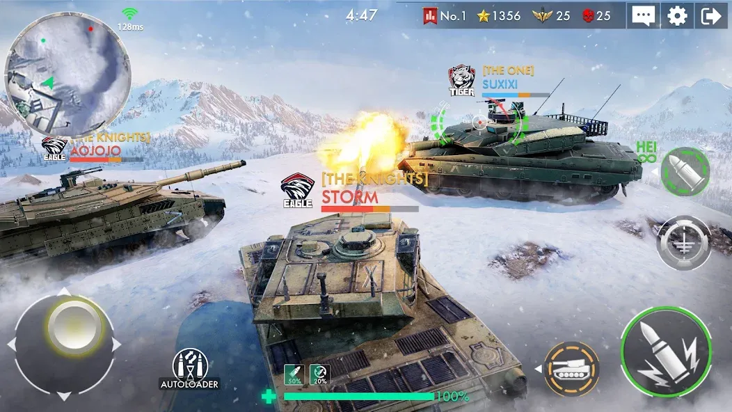 Tank Warfare: PvP Battle Game (Танковое сражение)  [МОД Unlocked] Screenshot 5