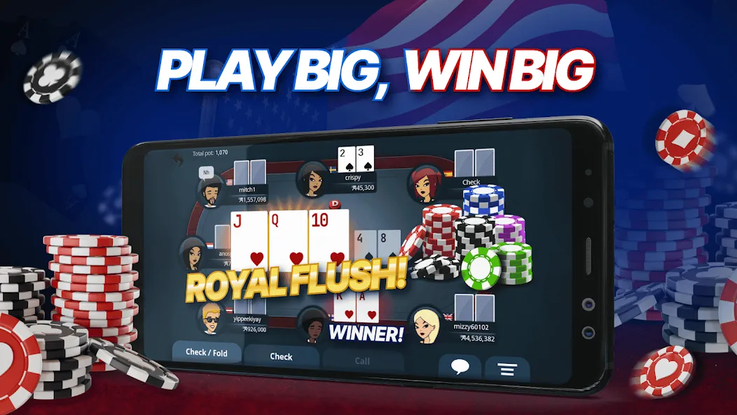 Appeak Poker – Texas Holdem (Аппик покер)  [МОД Mega Pack] Screenshot 3