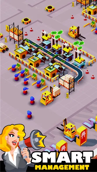 Idle Smartphone Tycoon Factory (Смартфон Фабрика Айдл Тайкун)  [МОД Бесконечные деньги] Screenshot 1