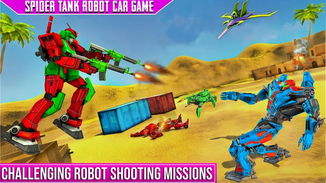 Spider Mech Wars - Robot Game  [МОД Unlocked] Screenshot 4