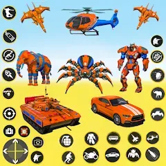 Скачать взлом Spider Mech Wars - Robot Game  [МОД Unlocked] - последняя версия apk на Андроид