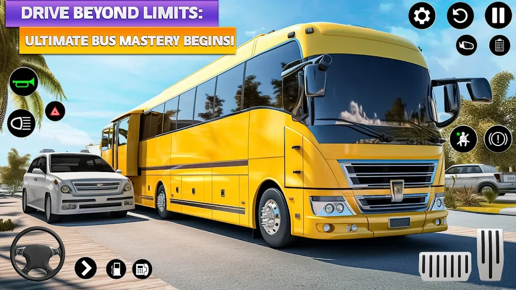 Ultimate Bus Driving Simulator (Ультимативный симулятор вождения автобуса)  [МОД Menu] Screenshot 2