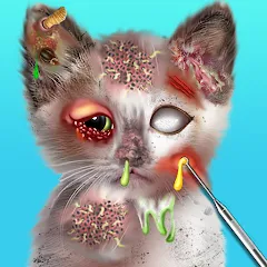 Взломанная Virtual Cat ASMR Spa Makeover (Виртуальный кот  Спа Мэйкавер)  [МОД Mega Pack] - последняя версия apk на Андроид