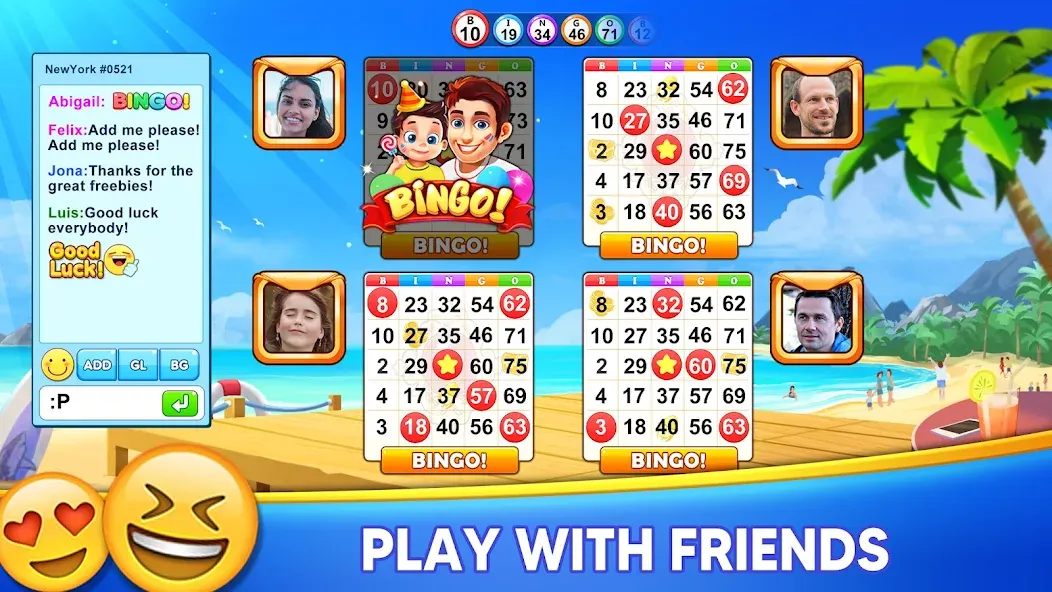 Bingo Holiday: Live Bingo Game  [МОД Много денег] Screenshot 5