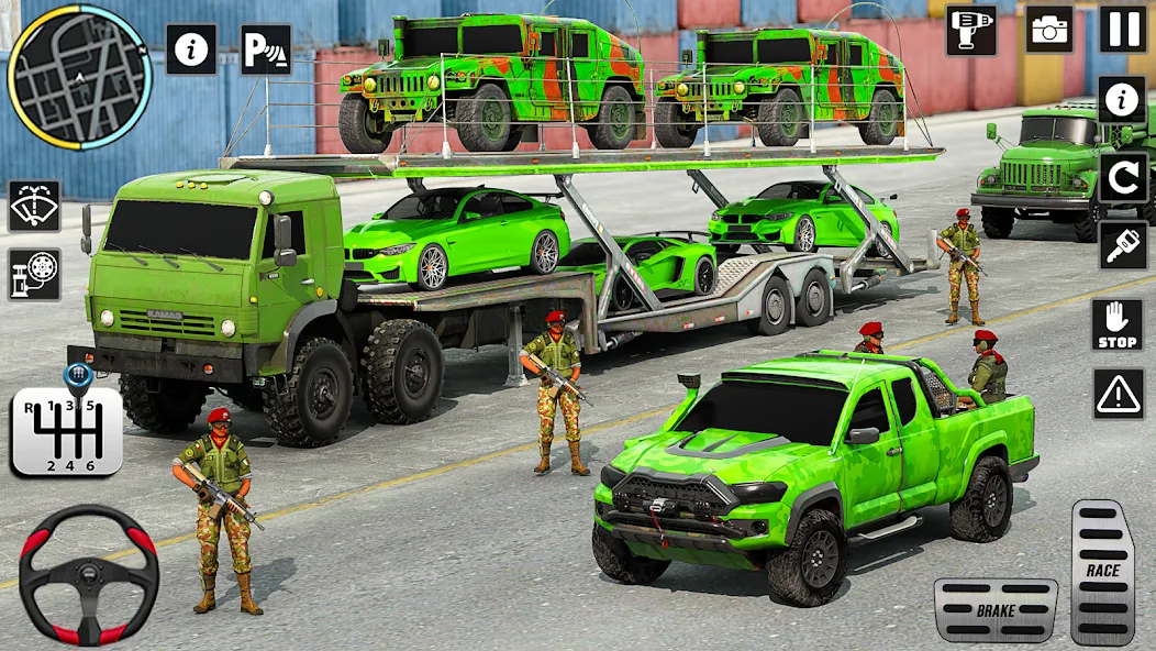 US Army Games Truck Transport (Армейские военные транспортные игры)  [МОД Unlocked] Screenshot 4